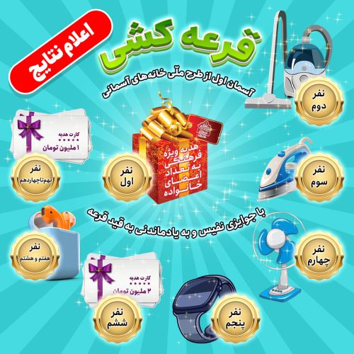 اعلام نتایج قرعه کشی